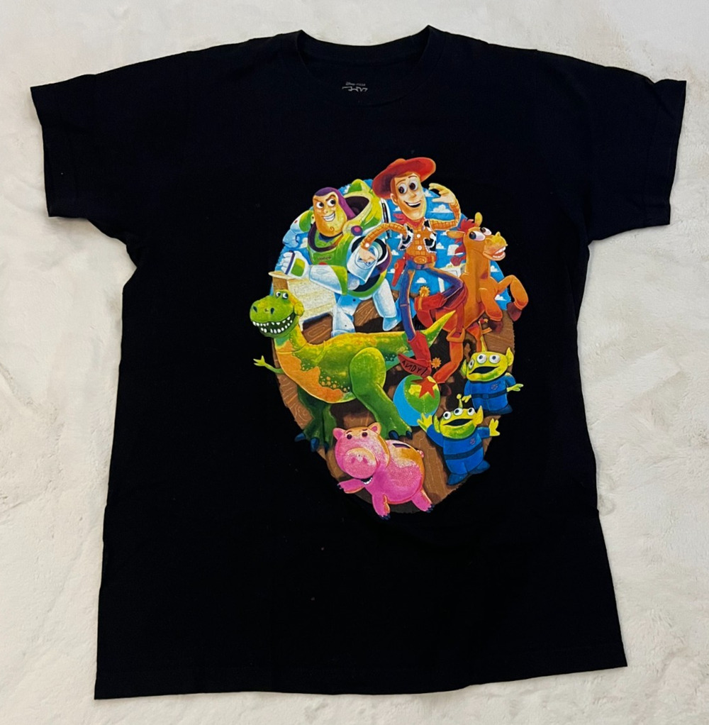 Disney Toy Story T Shirt Adult Small Black Woody Buzz Graphic Tee Unisex